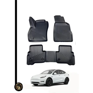 Black Gold Tesla Model Y 3D Havuzlu Paspas Kauçuk Deluxe