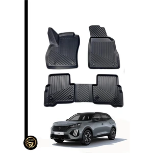 Black Gold Peugeot 2008 2019+ 3D Havuzlu Paspas Kauçuk Deluxe