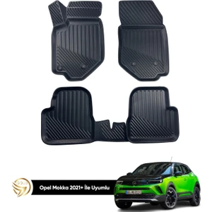 Black Gold Opel Mokka 3D Havuzlu Paspas 2021+ Kauçuk Deluxe