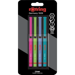 Fineliner Ince Keçe Uçlu Kalem 4'lü Canlı Renkler