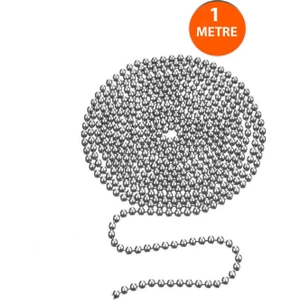 3.2 Mm, Top Zincir, 1 Metre, Künye Zinciri, Kart Askı Zinciri, Tırnak Makası Zinciri, Ball Chain