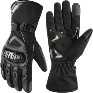 Geceleri Sıcak Su Geçirmez Anti-Şok Anti-Şok Yansıtıcı Motosiklet Eldivenleri (Yurt Dışından)