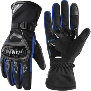 Geceleri Sıcak Su Geçirmez Anti-Şok Anti-Şok Yansıtıcı Motosiklet Eldivenleri (Yurt Dışından)