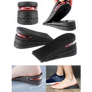 Ortopedik Kaymaz Taban Yıkanabilir Hava Yastıklı Boy Uzatan Ayakkabı Topuk Tabanlık 5cm 1 Çift