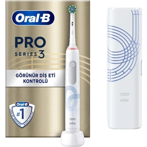 Pro 3 Restage Beyaz Şarjlı Diş Fırçası + Seyahat Kabı