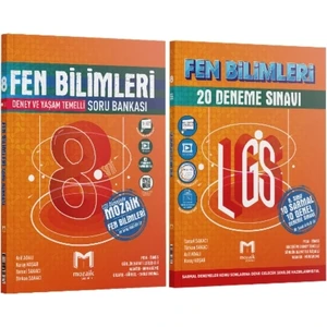 Mozaik Yayınları 8. Sınıf Fen Bilimleri Soru Bankası - 20 Deneme 2 Kitap