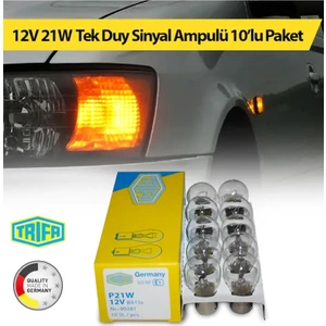 12V 21W Tek Duy Sinyal Ampulü Trifa 10'lu Paket 00381
