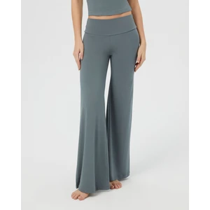 Ayma Active Kadın Açık Mavi Gri Flow Şortlu Pantolon - Çift Kat Korsajlı, İç Şort Katmanlı, Bol Paça, Normal Bel, Yoga, Yoga, Pilates ve Günlük Aktiviteler İçin Rahat ve Şık Pantolon