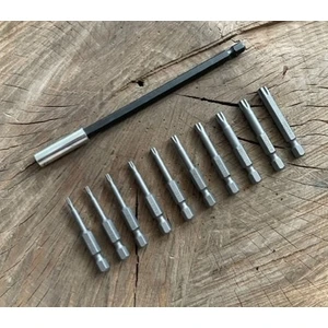 Mıknatıslı Tork Uç Seti 10CM Bits Uzatma Tork Uç Takımı T6 T40 11PCS