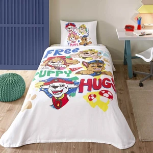 Lisanslı Paw Free Hugs Tek Kişilik Pamuk Pike Takımı