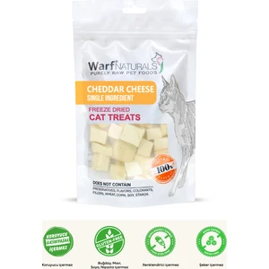 Warf Naturals Freeze Dried Kedi Ödül Maması - Cheddar Peyniri