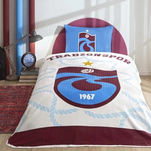 Lisanslı Trabzonspor Mavi Tek Kişilik Pamuk Pike Takımı