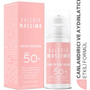 Valeria Massimo Spf 50 Yüksek Koruma Yüz Güneş Kremi 50 ml