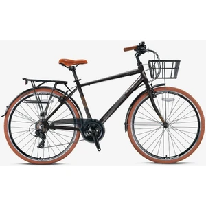 Cx 100 - 28  City Bike - Man - 18' - 21 Vites - V.b. - Mat Siyah-Gri/kahverengi
