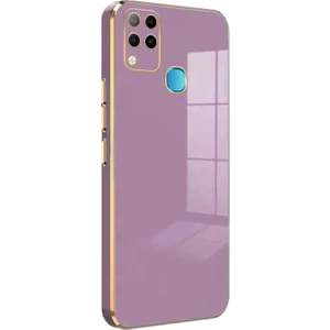 Infinix Hot 10T Kılıf Kamera Korumalı Bark Lazer Kapak