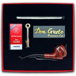 Bek Tobacco Don Gusto Gül Ağacı 9mm Pipo Seti Kıvrık Model 2