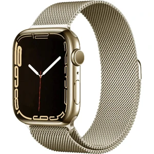 Apple Watch 1/2/3 42MM Uyumlu Kordon Metal Tel-Örgü Işlemeli Kordon