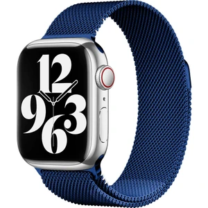 Apple Watch 7/8/9 41MM Uyumlu Kordon Metal Tel-Örgü Işlemeli Kordon
