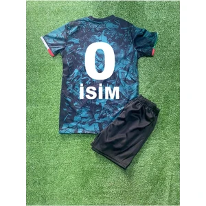 Bite Nose Özel Tasarım Isme Özel Yazdırmalı Italya Millî Futbol Takımı  Çocuk Halı Saha Forma