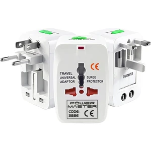 PM-2886 Unıversal Çoklu Priz Çevirici Seyahat Adaptör (125V-250V-6A-13A)