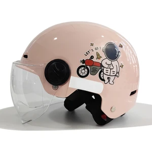 Kask Motosiklet Yarım Kask Uni Emniyet Kaskı (Yurt Dışından)