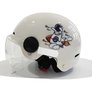 Kask Motosiklet Yarım Kask Uni Emniyet Kaskı (Yurt Dışından)