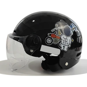 Kask Motosiklet Yarım Kask Uni Emniyet Kaskı (Yurt Dışından)