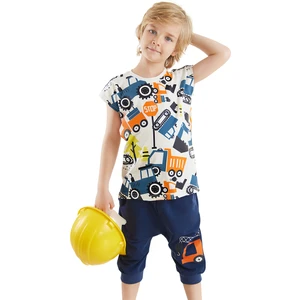 Arabalar Erkek Çocuk T-Shirt Baggy Kapri Takım