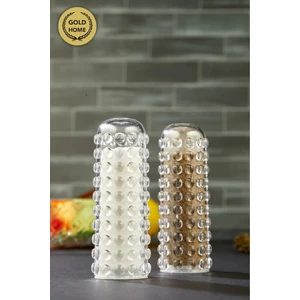 2 Li Boncuklu Plastik Mika Tuzluk Biberlik Baharatlık Boncuk Serisi