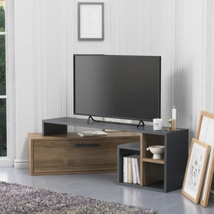Karamel Tv Standı Antrasit Ceviz