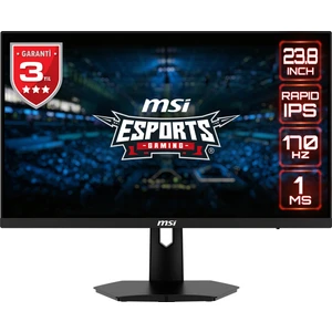 23.8" G244F 1920x1080 (FHD) FLAT RAPID IPS 170HZ 1MS FREESYNC PREMIUM  GAMING MONITOR