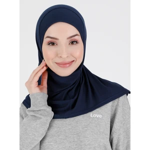 Düz Logo Hijab Hf - Premium Spor Günlük Başörtüsü Hazır Konforlu Tesettür Hijab Bone