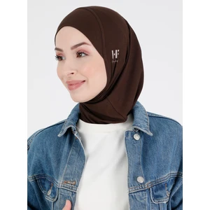 Düz Logo Hijab Hf - Premium Spor Günlük Başörtüsü Hazır Konforlu Tesettür Hijab Bone