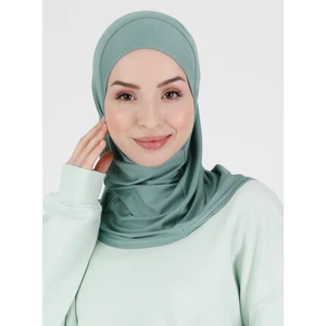 Düz Logo Hijab Hf - Premium Spor Günlük Başörtüsü Hazır Konforlu Tesettür Hijab Bone