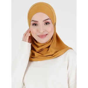 Düz Logo Hijab Hf - Premium Spor Günlük Başörtüsü Hazır Konforlu Tesettür Hijab Bone