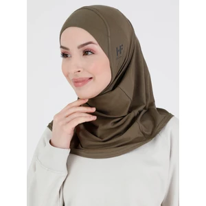 Düz Logo Hijab Hf - Premium Spor Günlük Başörtüsü Hazır Konforlu Tesettür Hijab Bone