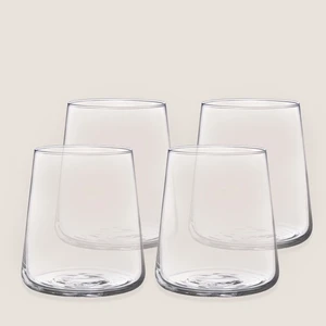 Arletta Su Bardağı Seti 380 ml 4'lü Set Transparan