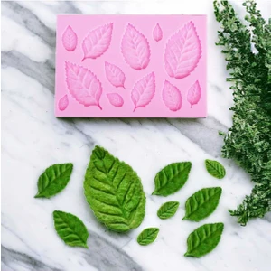 By Hobi Yap Gül Yaprakları Silikon Mum Kalıbı