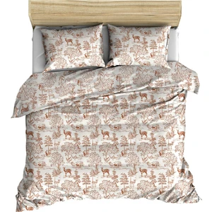 Pamuk Dokuma 200X220 Çift Kişilik Nevresim ve 2 Adet 50X70 Yastık Kılıfı , Makiteks