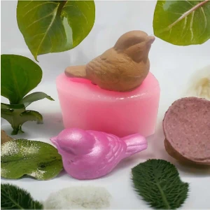 By Hobi Yap Tekli Serçe Silikon Kalıp