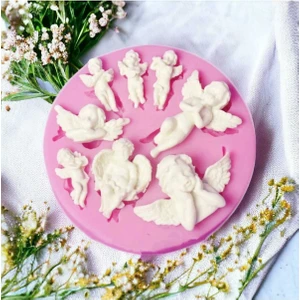 By Hobi Yap Melekler Silikon Mum Kalıbı