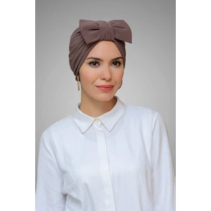 Hürrem Bone Vizon Pratik Hazır Geçmeli Tesettür Bone Sandy Kumaş Fiyonklu Büzgülü 7006_10