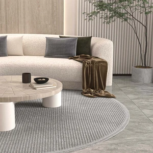 Cool Halı Vetrina 3603 Gri Yumuşak Halı Kilim Salon Mutfak Koridor Kesme Yolluk Yuvarlak Makine Halısı