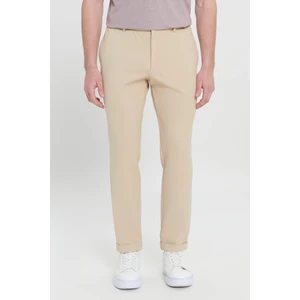 ALTINYILDIZ CLASSICS Erkek Bej 360 Derece Here Yöne Esneyen Slim Fit Dar Kesim Örme Pantolon