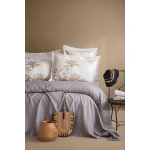 Apricitas Home Noble Gri Çift Kişilik %60 Bambu %40 Pamuk Pike Takımı