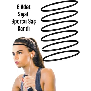 6'lı Sporcu Saç Bandı - Yoga Saç Bandı - 6'lı Paket