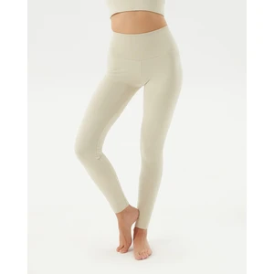 Ayma Active Kadın Krem Basic Viskoz Tayt - EcoVero Viskoz, Çift Kat Yumuşak Kumaş, 4 Kat Korsaj, Yüksek Bel Spor ve Günlük Tayt