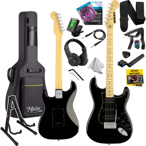 RPH-40BK-ST Full Black Elektro Gitar Seti HSH Manyetik Maple Klavye Üst Kalite