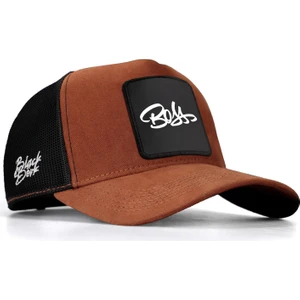 V1 Trucker Boss - 4 Kod Logolu Unisex Camel-Siyah Şapka (Cap)