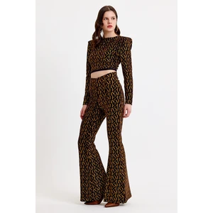 JAHR MARC Ekstra Yüksek Bel İspanyol Paça Pantolon